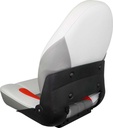 ProBax Hoge Rugleuning – Grijs/Rood X/Carbon/Sterling