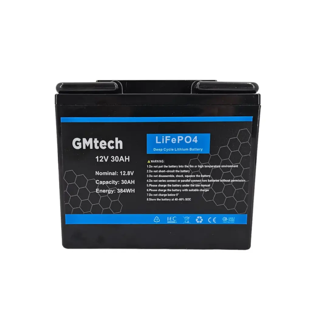 GMtech LiFePO4 12v 30ah BT (bluetooth)