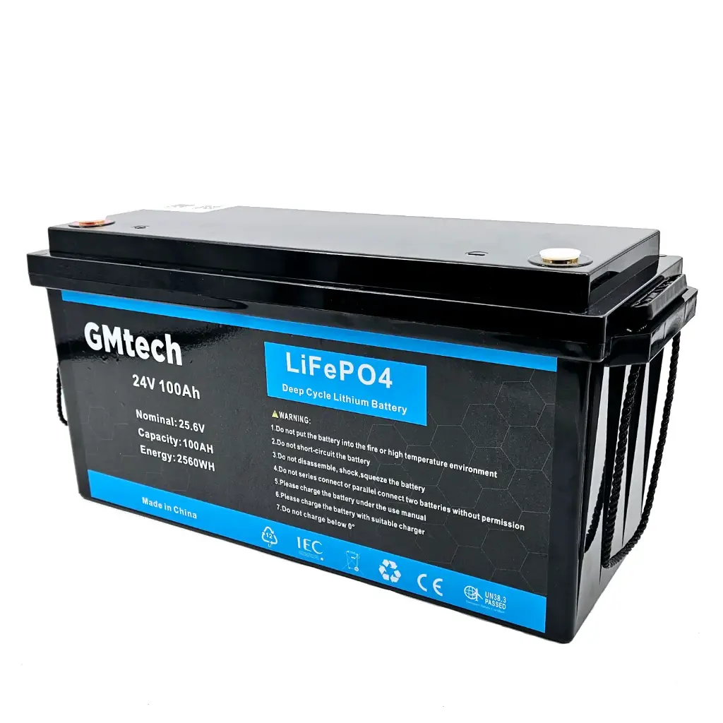 GMtech LiFePO4 24V 100Ah BT