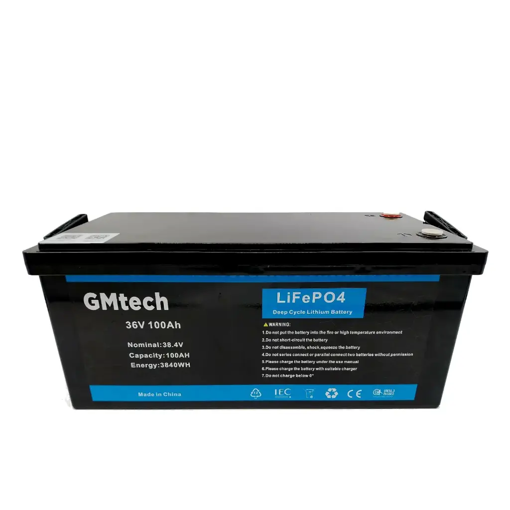 GMtech LiFePO4 36V 100Ah BT