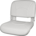 All-Weather™ High Back Black Seat -White