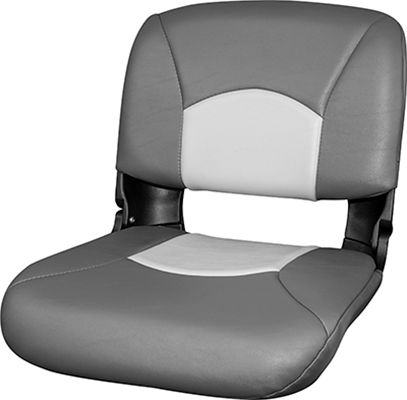 All-Weather™ High-Back Black Seat – Charcoal/Gray Cushion