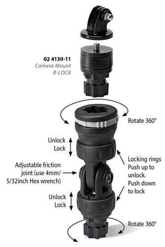 [00401402] Railblaza Camera Mount R-Lock