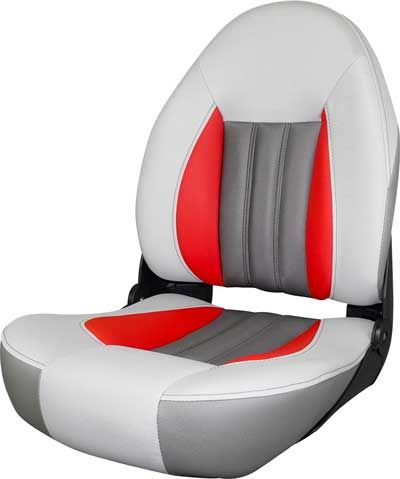 ProBax Hoge Rugleuning – Grijs/Rood X/Carbon/Sterling